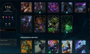 Conta League Of Legends (156 skins, Todos Campeões) LOL
