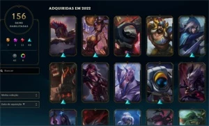 Conta League Of Legends (156 skins, Todos Campeões) LOL