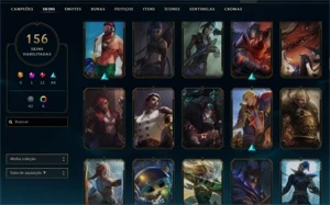 Conta League Of Legends (156 skins, Todos Campeões) LOL