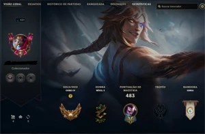 Conta League Of Legends (156 skins, Todos Campeões) LOL