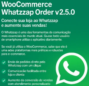 WooCommerce Whatzzap Order Plug+ Conecte sua loja Wordpress - Outros