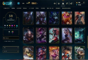 Conta Unranked com 60 campeões e 38 skins - League of Legends LOL