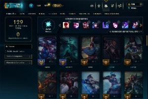 Conta Unranked com 60 campeões e 38 skins - League of Legends LOL