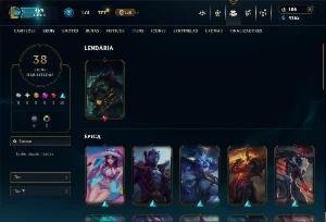 Conta Unranked com 60 campeões e 38 skins - League of Legends LOL