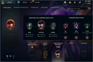 Conta LOL MMR GOLD/PLAT nivel 92 - League of Legends