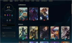 Conta LOL MMR GOLD/PLAT nivel 92 - League of Legends