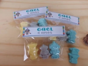 Saquinho Sabonete robô - Artesanato e Personalizados