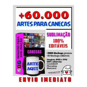 Artes para Canecas Sublimação + de 60 mil Artes