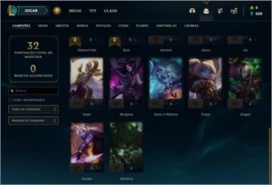 Conta ouro 3 BARATA com 1 skin e 27 champs - League of Legends LOL