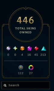 Conta Lol 446 Skins | Main Adc | 16 Míticas. - League of Legends