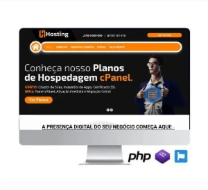 Script PHP Responsivo para Hospedagem Com Painel Administrad