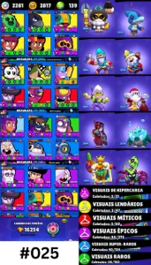 >>Conta de Brawl Star| 🔸#025🔸  📅2022  🟣12 - Brawl Stars