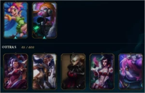 Conta lol + de 1000 reais em skins - League of Legends
