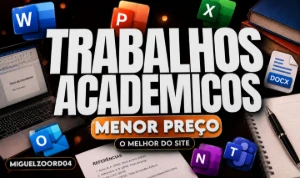 Faço Seus Trabalhos/Tarefas/Projetos Escolares - Serviços Digitais