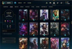 Conta lol ouro 4 137 skins - League of Legends