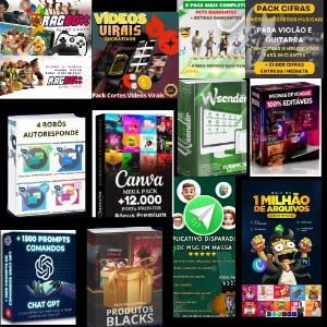 Mega Pack De Produtos Digitais Para Internet - Serviços Digitais