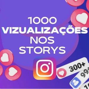 Compre 1000 Visualizações Stories Insta - Social Media