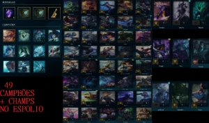 Conta Lol Gold 2 - Level 55 - 49 Champ - 17 Skins - League of Legends