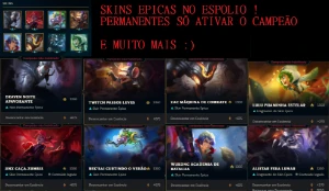 Conta Lol Gold 2 - Level 55 - 49 Champ - 17 Skins - League of Legends