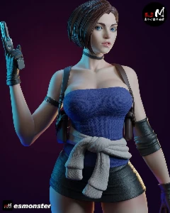 Jill Valentine Resiedent Evil 3d stl - Outros