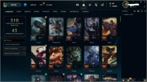Vendo conta lol com 5 skins prestigio e 1 skin Mitica - League of Legends