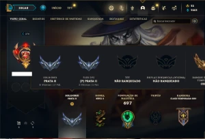 Conta prata 2 com TODOS os champs e 238 Skins + 7 Vitoriosas - League of Legends LOL