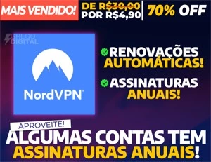 [Promoção] NordVPN Assinatura Premium 30 Dias | Envio Rápido
