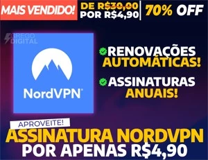 [Promoção] NordVPN Assinatura Premium 30 Dias | Envio Rápido