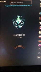 CONTA LEAGUE OF LEGENDS PLAT 3 149 SKINS LOL