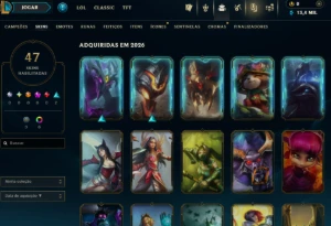 [Entrega Automática] Conta Lol Ouro, 47 Skins, 13K Ea, á mão - League of Legends