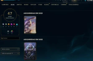 [Entrega Automática] Conta Lol Ouro, 47 Skins, 13K Ea, á mão - League of Legends