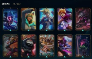 CONTA LVL 226 PLATINA IV SOLO/DUO + 126 CAMPEÕES + 61 SKINS - League of Legends LOL