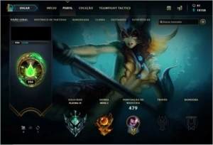 CONTA LVL 226 PLATINA IV SOLO/DUO + 126 CAMPEÕES + 61 SKINS - League of Legends LOL