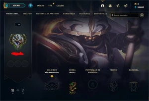 conta unranked email nao verificado - League of Legends LOL