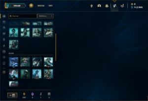 Conta platina 4 com 20 Champs e 9 Fragmentos de skins - League of Legends LOL