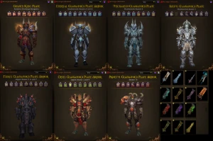 Conta com transmogs para Warrior pvp!