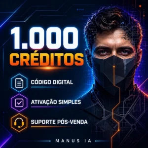 1000 Crédito Manus para contas criada nos ultimos 3 meses - Inteligência Artificial