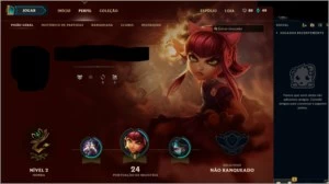 Conta unranked lvl 30 - League of Legends LOL