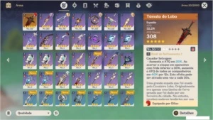 vendo conta ar 40, com personagens 5 estrelas - Genshin Impact