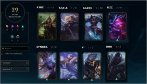Conta Level 37 - Ouro IV (Season 7) + 25 skins - League of Legends LOL