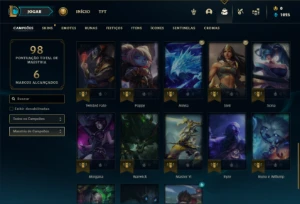 Conta prata 2 com 40 Champs e 12 Skins ( MAIN SUP ) - League of Legends LOL