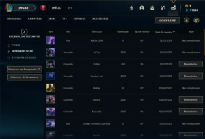Conta bronze 3 com 27 Champs e 2 Skins + 2 Fragmentos - League of Legends LOL