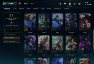 Conta bronze 3 com 27 Champs e 2 Skins + 2 Fragmentos - League of Legends LOL