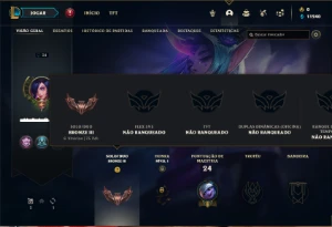 Conta bronze 3 com 27 Champs e 2 Skins + 2 Fragmentos - League of Legends LOL