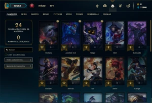 Conta bronze 3 com 27 Champs e 2 Skins + 2 Fragmentos - League of Legends LOL
