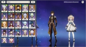 AR 54 / KEQING/MONA/ZHONGLI+1/GANYU+AMOS/QIQI - Genshin Impact