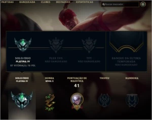 Vendo Conta Plat 4 sem e-mail confirmado - League of Legends LOL