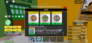 Conta blox fruit com game pass - Roblox