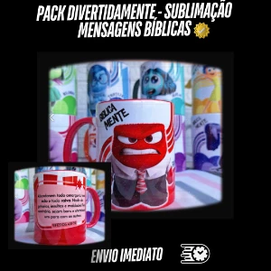 Pack Divertidamente - sublimação mensagens bíblicas - Outros