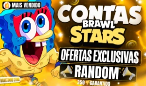 95% OFF|Contas Random Brawl Stars+Brawlers e Skin Exclusiva